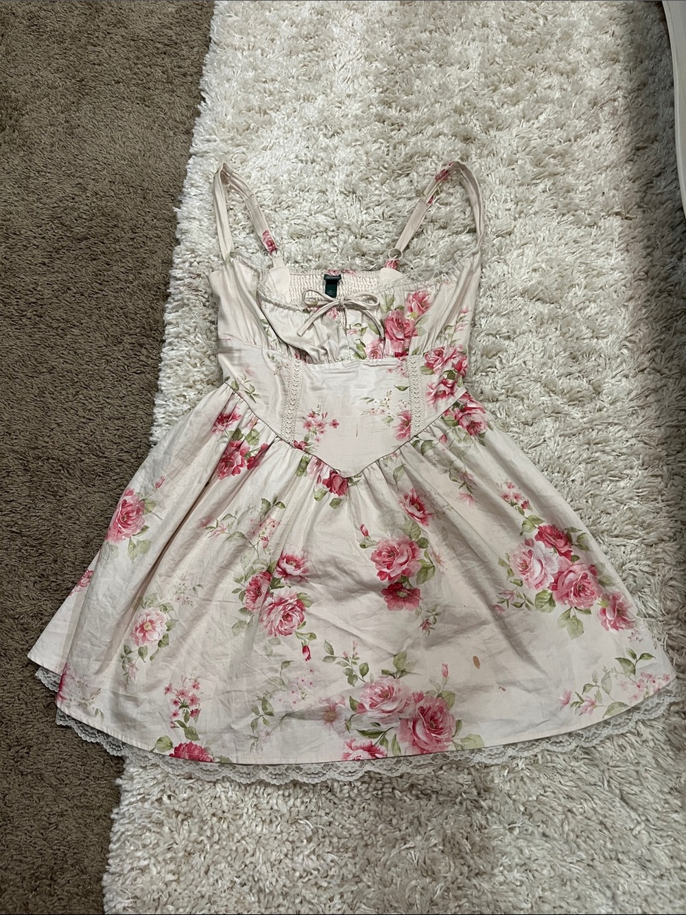 Wild fable flower print for women dress